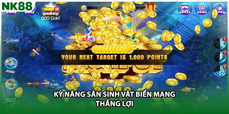 Kỹ năng săn sinh vật biển mang thắng lợi