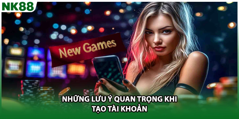 Những lưu ý quan trọng khi tạo tài khoản